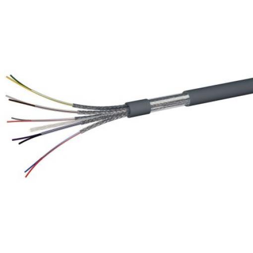 Datový kabel, typ pláště: Pocínovaný měděný splétaný, PVC, 300 V, chování ohně: Zpomalovač hoření AXINDUS