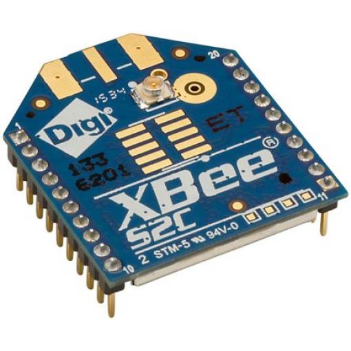 Komunikační a bezdrátový vývojový nástroj pro DigiMesh, ZigBee PRO XBee S2C 802.15.4 RF vysílač-přijímač XBee-S2C Digi