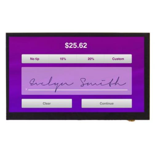 Barevný displej LCD DT070BTFT-TS 7 in Dotykový displej 1024 x 600 pixel podsvícení LCD rozhraní LVDS Displaytech