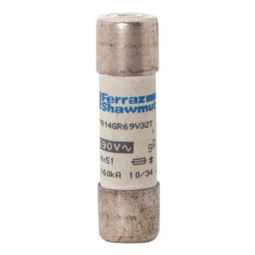 Kazetová pojistka 10A s ukazatelem 14 x 51mm Mersen 500 V dc, 690V ac