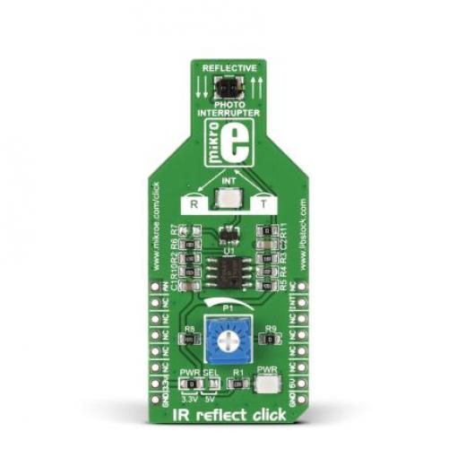 Snímač přiblížení, klasifikace: Deska mikroBus Click for GP2S700HCP IR Reflect Click MIKROE-1882 MikroElektronika