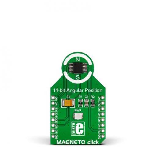 Hallův snímač, klasifikace: Deska mikroBus Click for AS5048A Magneto Click MIKROE-1886 MikroElektronika