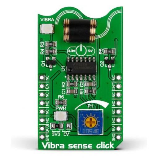 Snímač vibrací, klasifikace: Deska mikroBus Click Vibra Sense Click MIKROE-1927 MikroElektronika