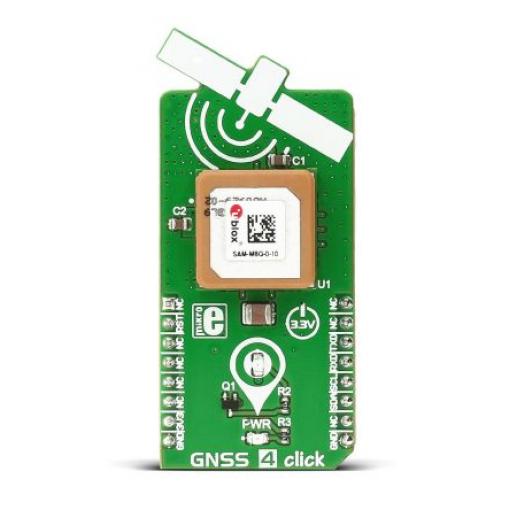 Komunikační a bezdrátový vývojový nástroj SAM-M8Q GPS, GLONASS GNSS 4 Click MikroElektronika, klasifikace: Deska