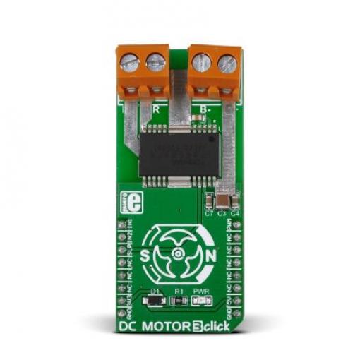 Vyhodnocovací deska DC Motor 3 Click Motor DC MikroElektronika TB6549FG, pro použití s: Vysoce výkonné motory