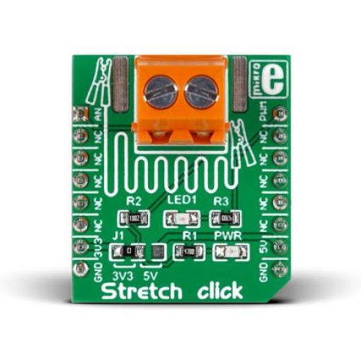 Komunikační a bezdrátový vývojový nástroj Stretch Click MikroElektronika, klasifikace: Deska mikroBus Click, pro použití