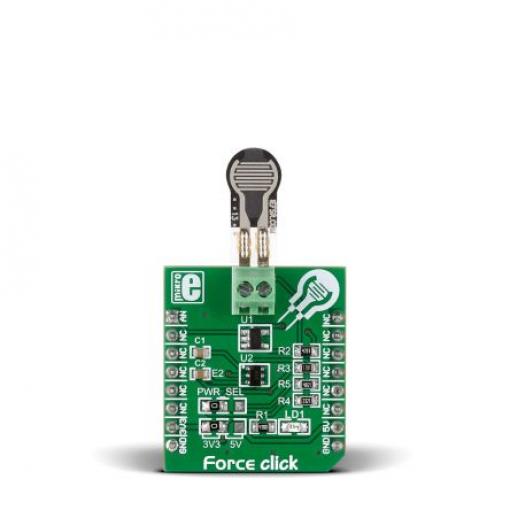 Komunikační a bezdrátový vývojový nástroj Click deska Force MikroElektronika, klasifikace: Deska mikroBus Click, pro