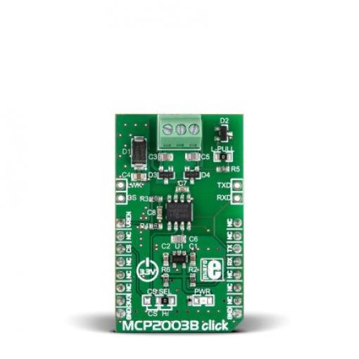 Komunikační a bezdrátový vývojový nástroj MCP2003B MikroElektronika, klasifikace: Vývojová sada, pro použití s: MikroBUS