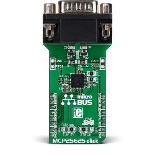 Komunikační a bezdrátový vývojový nástroj MCP25625 Click deska MCP25625 MikroElektronika, klasifikace: Vývojová sada,