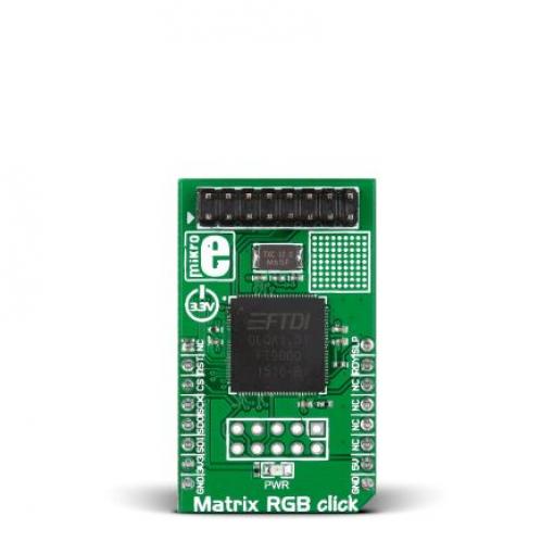 MikroElektronika Vyhodnocovací sada LED MIKROE-2239, Matrix RGB Click, FT900 Vývojová deska, pro použití s: MikroBUS