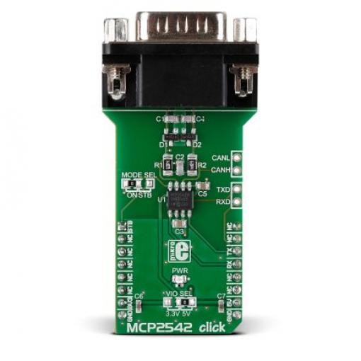 Komunikační a bezdrátový vývojový nástroj MCP2542WFD Click deska MCP2542 MikroElektronika, klasifikace: Vývojová sada,