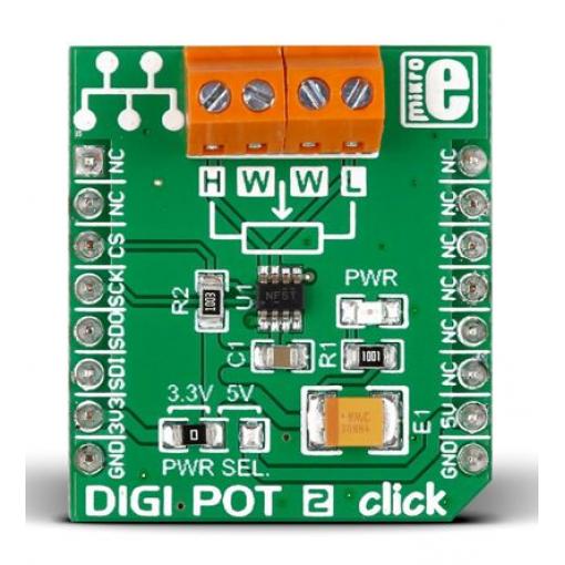 MikroElektronika Click deska MIKROE-2332, DIGIPOT 2, Polohová deska
