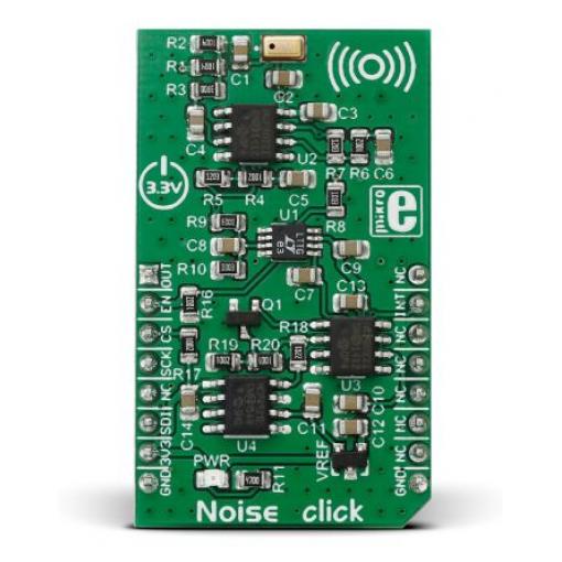 Mikrofonní snímač, klasifikace: Deska mikroBus Click for MCP4921 Noise Click MIKROE-2371 MikroElektronika