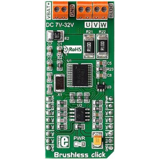 Vyhodnocovací deska Brushless Click Regulátor motoru MikroElektronika TB6575FNG, pro použití s: Automobilový průmysl,
