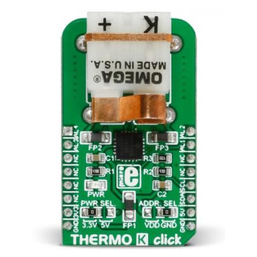 Snímač teploty, klasifikace: Deska mikroBus Click for MCP9600 MIKROE-2501 MikroElektronika