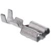 TE Connectivity Zásuvný konektor, řada: FASTIN-FASTON .250 Neizolované, 6.35 x 0.81 mm, Černá Vnitřní, celková délka: