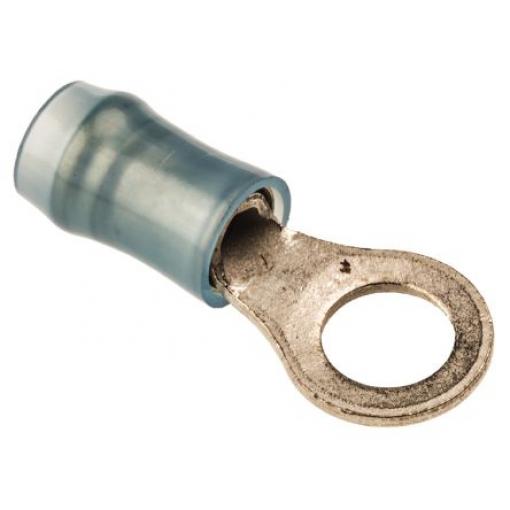 Očková koncovka, řada: PIDG, pokovení: Cín, M5, Modrá, 150 °C, min. AWG: 16 AWG, max. AWG: 14 AWG, Izolované, TE