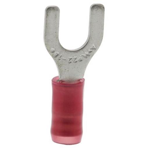 Krimpovací plochý konektor, řada: PIDG, Izolované, M5 barva Červená, max. AWG: 16 AWG, min. AWG: 22 AWG, TE