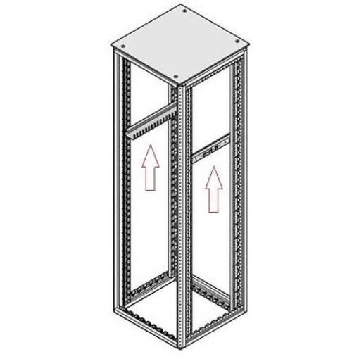 nVent SCHROFF Kolejnice Posuvná lišta 25kg 800 mm 1 U