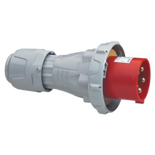 Legrand Průmyslový napájecí konektor, IP67, Kabel, formát pólů: 3P+N+PE, orientace těla: Rovný barva Červená, 415 V 125A