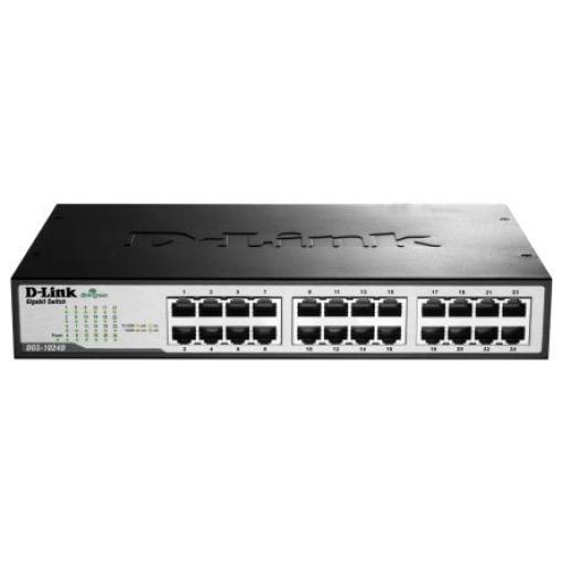 Gigabitový switch, model: 24-Port Gigabit Unmanaged Desktop Switch 24portový 1000Mbps D-Link Neřízený