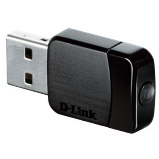 Adaptér WiFi 433Mbps USB 2.0 5GHz D-Link AC600 802,11n, IEEE 802.11 ac Wi-Fi