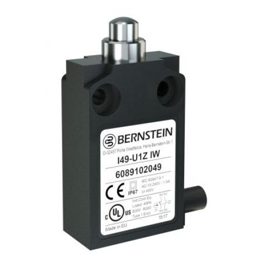 Bernstein AG I49 Plunžr Koncový spínač DPST IP67 Plastové 250 V ac 10 A
