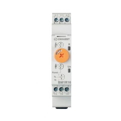 Crouzet Časovací relé, řada: Syr-Line Lišta DIN SPDT 1kontaktové 12 to 240 V ac/dc 12 V ac, 240 V ac Multifunkční funkce