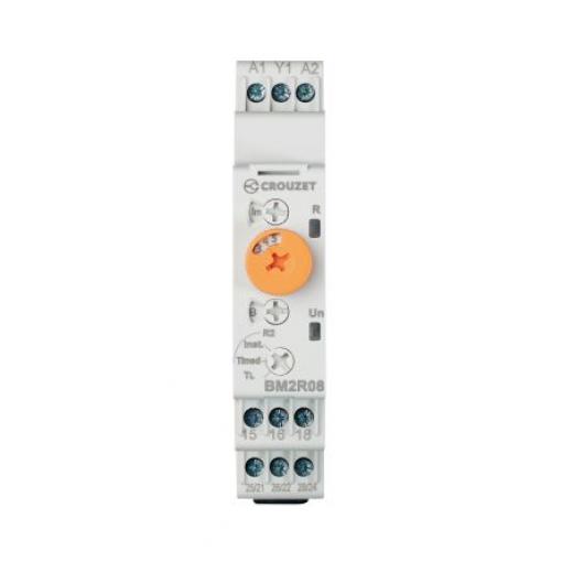 Crouzet Časovací relé, řada: Syr-Line Lišta DIN DPDT 2kontaktové 12 to 240 V dc 12 V ac, 240 V ac Multifunkční funkce
