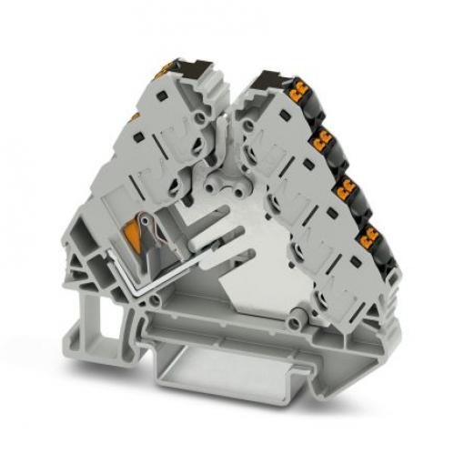 Phoenix Contact Distribuční blok, řada: PTRVB 0.14 to 2.5 mm² Šedá, Černá, počet cest: 13 17.5A, 26/14 AWG, 250 V