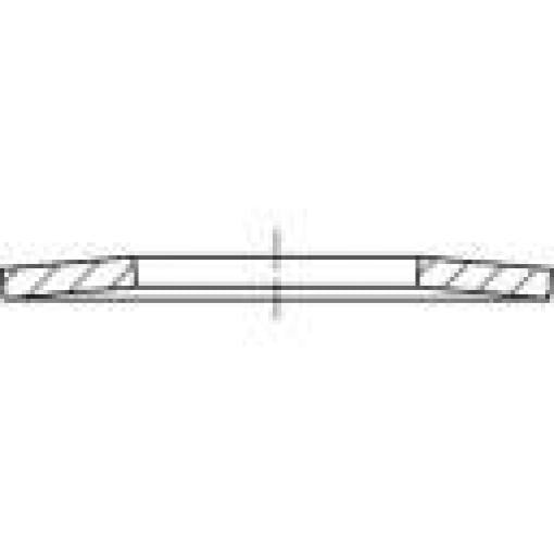 TOOLCRAFT 137327 talířové pružiny vnitřní Ø: 6.2 mm DIN 2093 pružinová ocel 200 ks