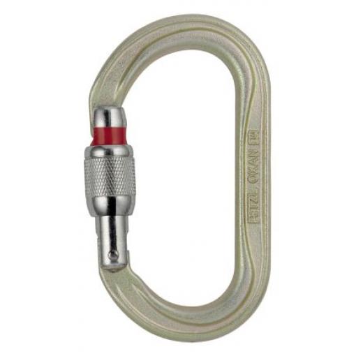 Petzl, Karabina, Ocel, typ zámku: Šroubová, velikost otvoru brány: 22 mm