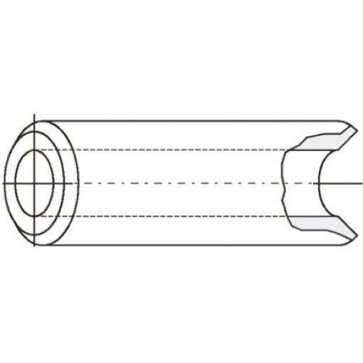 Rozpěrka Kulatý, Mosaz AHM 4380 5 5 mm Fischer Elektronik