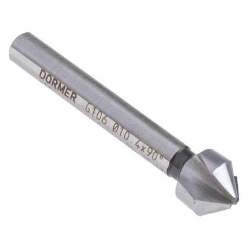 Vrták, Rychlořezná ocel, celková délka: 50 mm 90 ° průměr hlavice 10.4 mm, počet drážek: 3 Dormer 1
