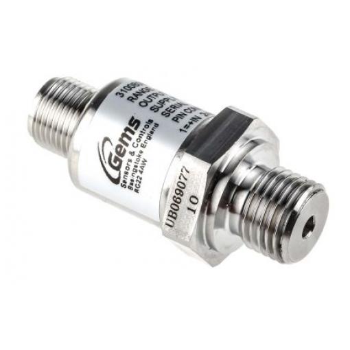 Gems Sensors Tlakový snímač, řada: 3100 Relativní 10 bar pro Olej, Hydraulický olej, Vzduch, Hydraulick�� kapaliny,