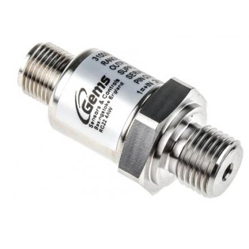 Gems Sensors Tlakový snímač, řada: 3100 Relativní 0 bar 400 bar pro Hydraulický olej, Olej, Vzduch, Kapalina,