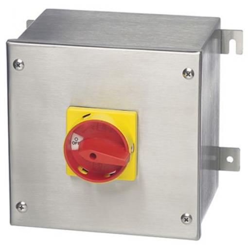 RS PRO Oddělovací (hlavní) vypínač, rozsah: LB 4pólový Montáž do panelu IP65 63 A 45 kW