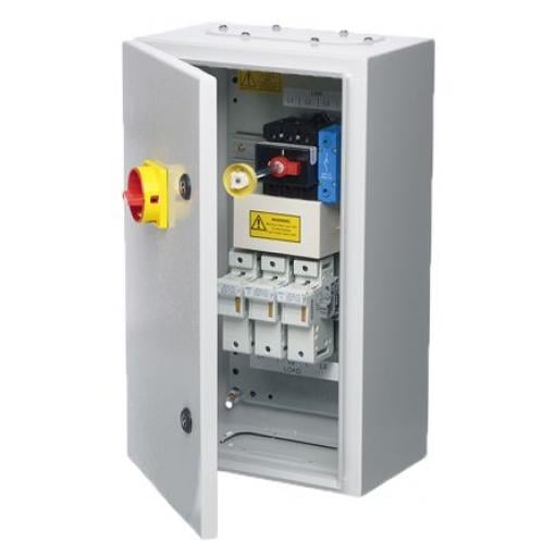 RS PRO Oddělovací (hlavní) vypínač, rozsah: FS323 3pólový Montáž do panelu IP65 63 A 90 kW