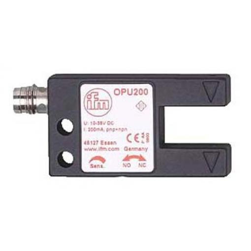ifm electronic Fotoelektrický snímač, řada: OPU LED Rozvětvené Rychlé odpojení, výstup: NPN/PNP Jednocestný IP67