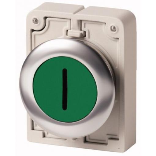 Eaton Tlačítkový spínač, řada: RMQ Titan M30 Zelená Okamžité, průměr výřezu: 30 mm IP67