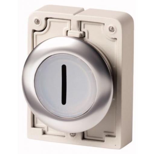 Eaton Tlačítkový spínač, řada: RMQ Titan M30 Bílá Okamžité, průměr výřezu: 30 mm IP67