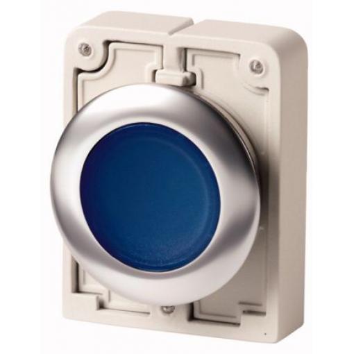 Eaton Tlačítkový spínač, řada: RMQ Titan M30 Modrá Okamžité, průměr výřezu: 30 mm IP67