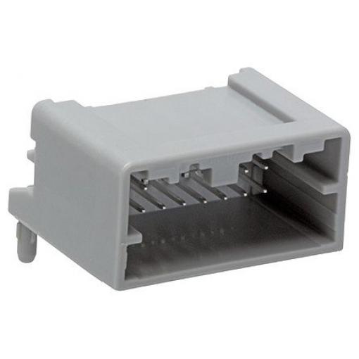 Molex Automobilový konektor, počet kontaktů: 24 barva Šedá, Vnější, Průchozí otvor, řada: 34826 Pájecí, počet řad: 2