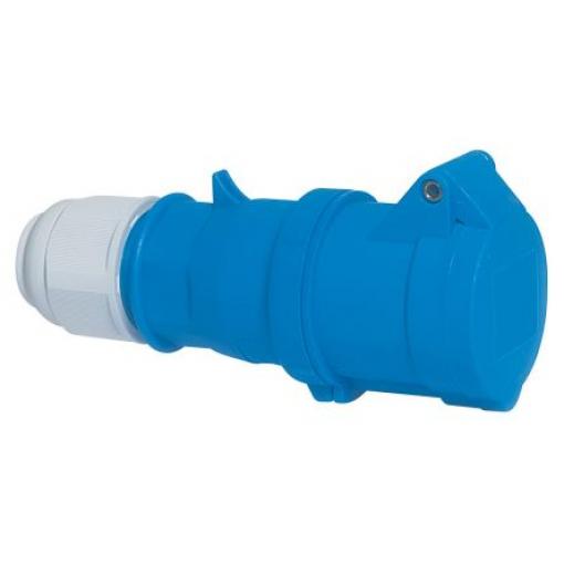 Bals Průmyslový napájecí konektor, IP44, Kabel barva Modrá, 16 A 2P+PE, 230 V