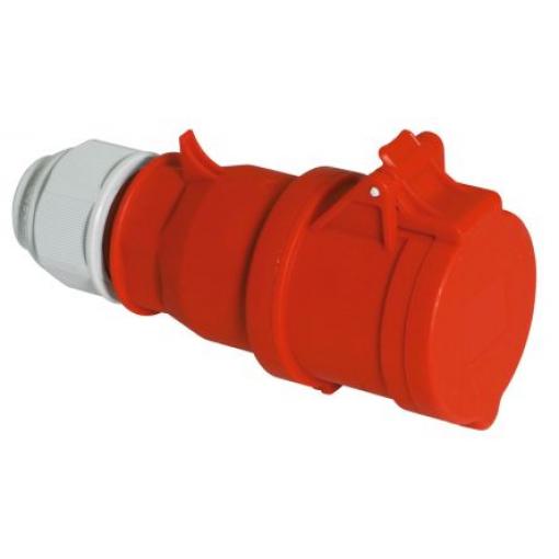 Bals Průmyslový napájecí konektor, IP44, Kabel barva Červená, 16 A 3P+N+PE, 346 - 415V