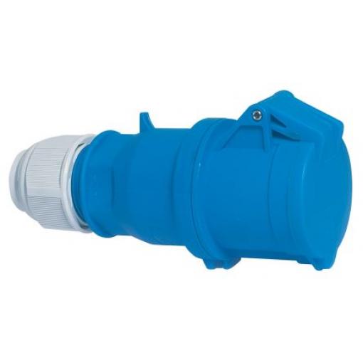 Bals Průmyslový napájecí konektor, IP44, Kabel barva Modrá, 32 A 2P+PE, 230 V