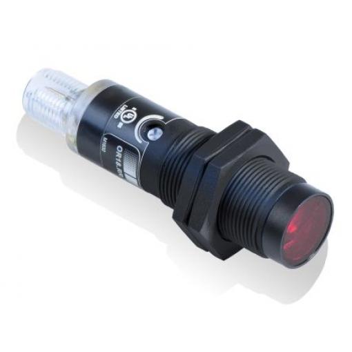 Baumer Fotoelektrický snímač, řada: OR18 LED Válcový Se závitem, výstup: PnP Retroreflexní IP67