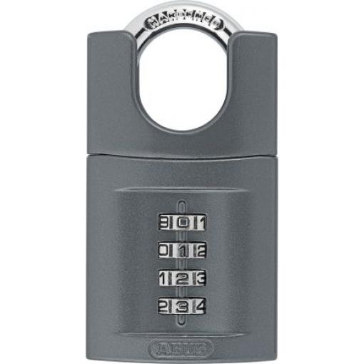 ABUS Visací zámek Kombinovaný visací zámek Odolnost vůči povětrnostním vlivům, Zinek Obojí 8 mm třmen, Černá 50 mm