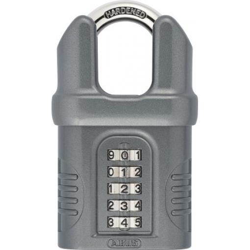 ABUS Visací zámek Kombinovaný visací zámek Odolnost vůči povětrnostním vlivům, Zinek Obojí 8 mm třmen, Černá 65 mm