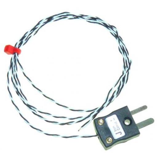 Termočlánek s odkrytým spojem RS232/0517 3 m kabel Kalibrováno typ J PFA 3 m sonda 1/0.3 mm na 250 °C IEC, RoHS